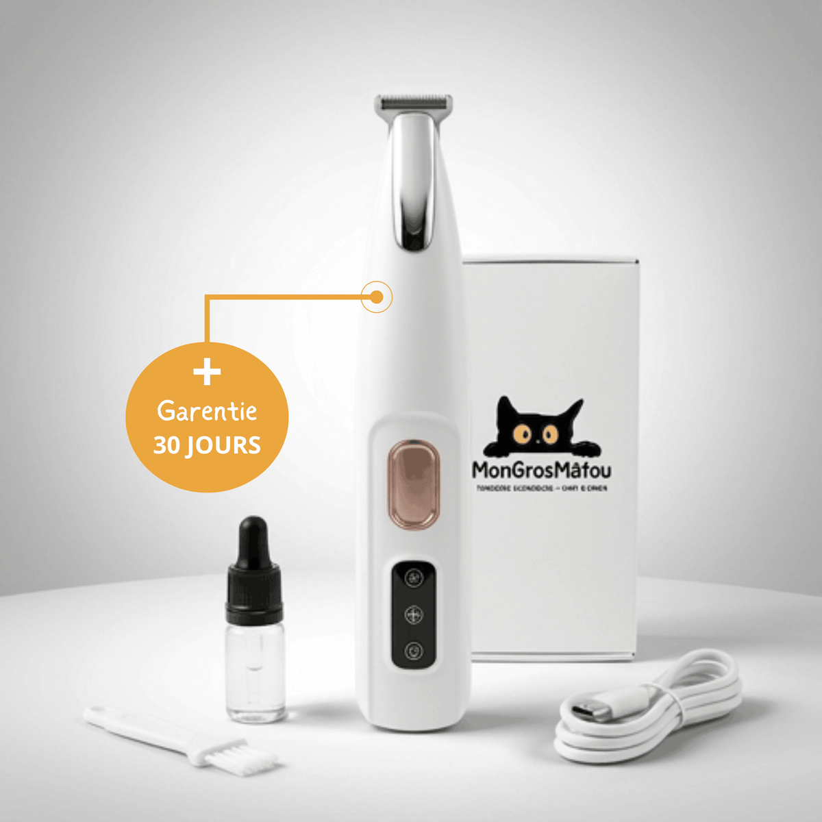 Tondeuse Chien Silencieuse Sans Fil GrosMatou