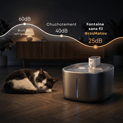 Fontaine Sans Fil 4L Acier Inox Premium