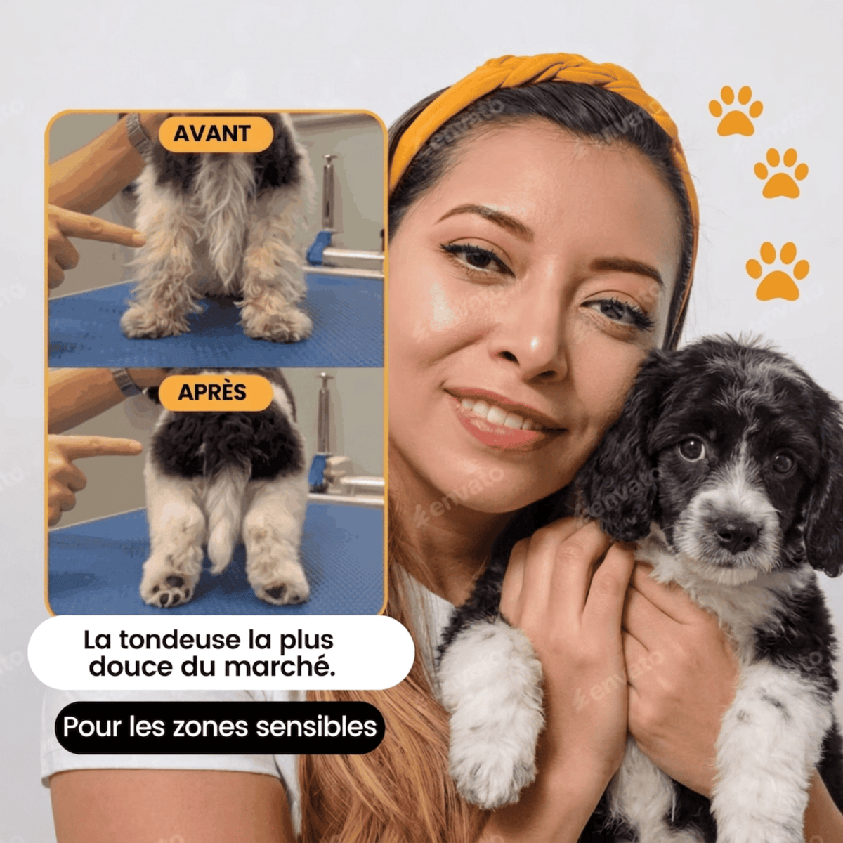 Tondeuse Chien Silencieuse Sans Fil GrosMatou
