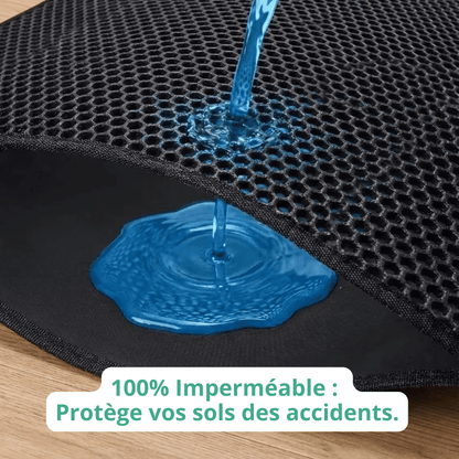 Tapis de Litière Anti-Éclaboussures pour Chat - Gardez vos sols propres !