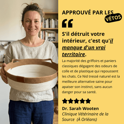 Le Nid du Matou — Lit apaisant et griffoir naturel