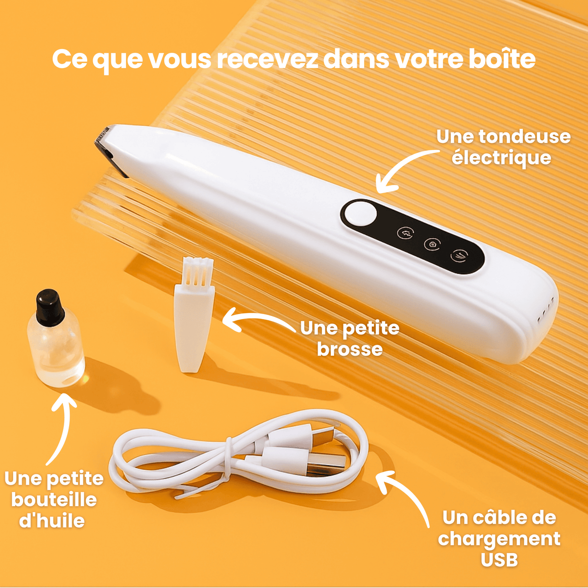 Tondeuse Chien Silencieuse Sans Fil GrosMatou