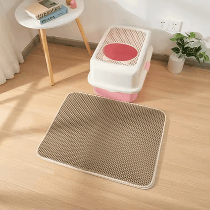 Tapis de Litière Anti-Éclaboussures pour Chat - Gardez vos sols propres !